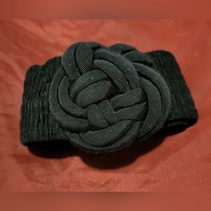 BLACK ROPE KNOT DESIGN * WAIST CINCHER  IN LONG * VINTAGE